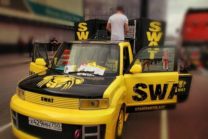 Swat audio. Демокар сват. scion xb swat. toyota bb swat. сват автозвук.