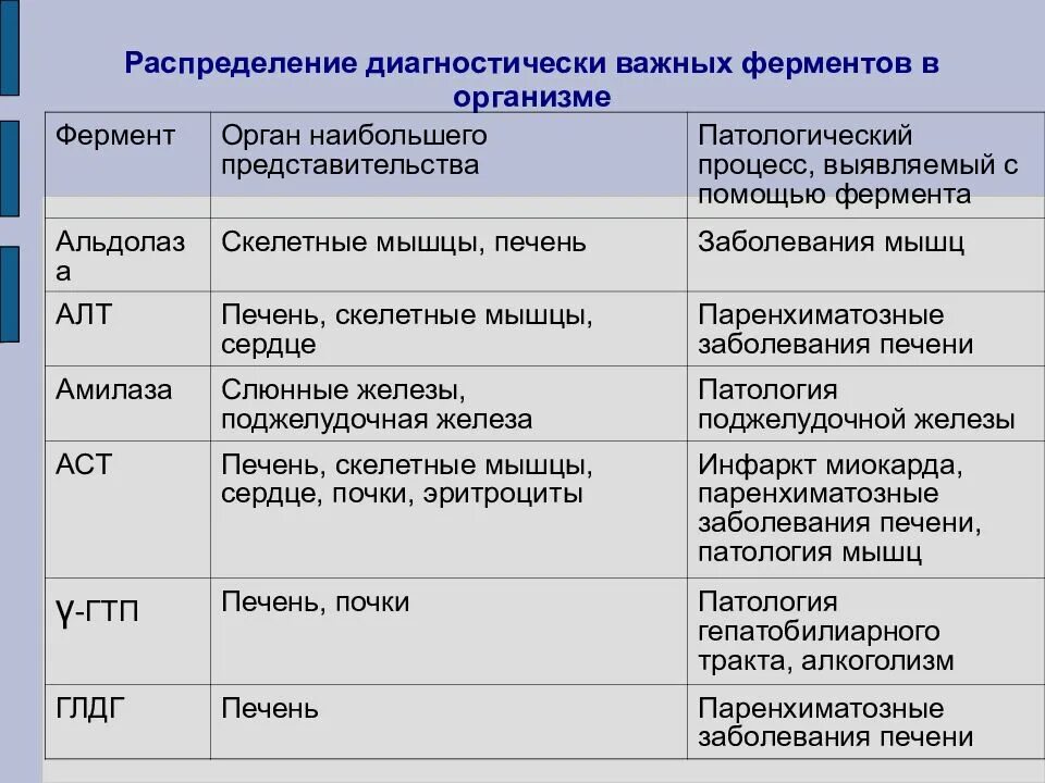 Изменения вызванные ферментами. Ферменты энзимодиагностики таблица. Распределение ферментов в организме. Ферменты в организме человека таблица. Ферменты человеческого организма.