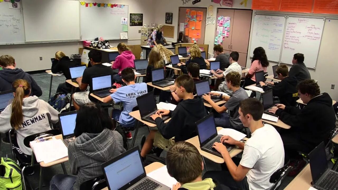 There are many students