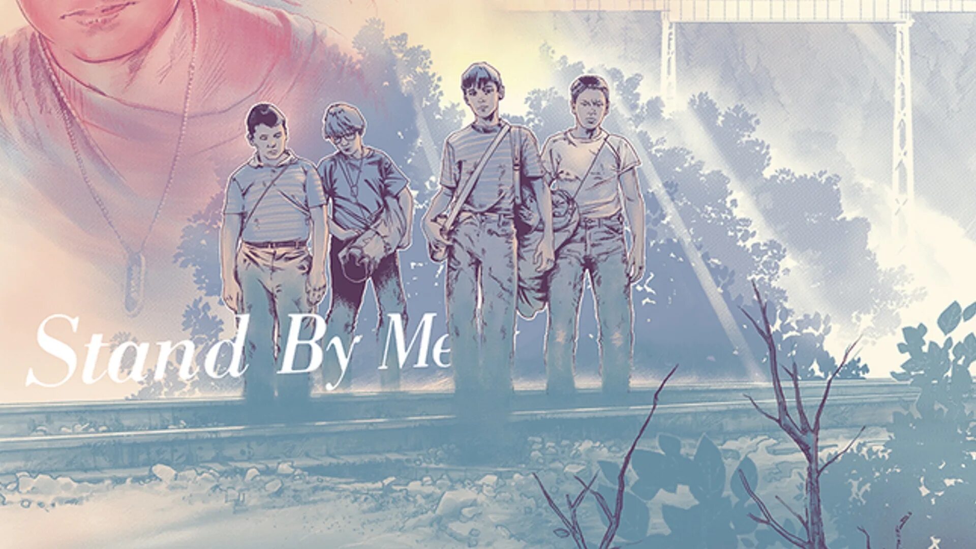 Арт постеры к фильмам. Stand by me Манга. Stand by me Art. The Goonies poster.