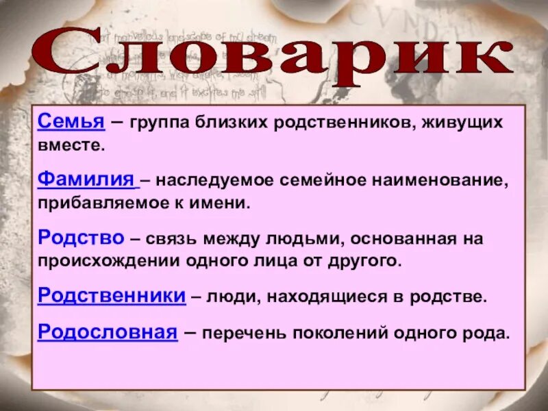 Родители и дети 4 класс орксэ. Конспект урока семья. Презентация на тему семья. Семья презентация к уроку. Состав семьи презентация.