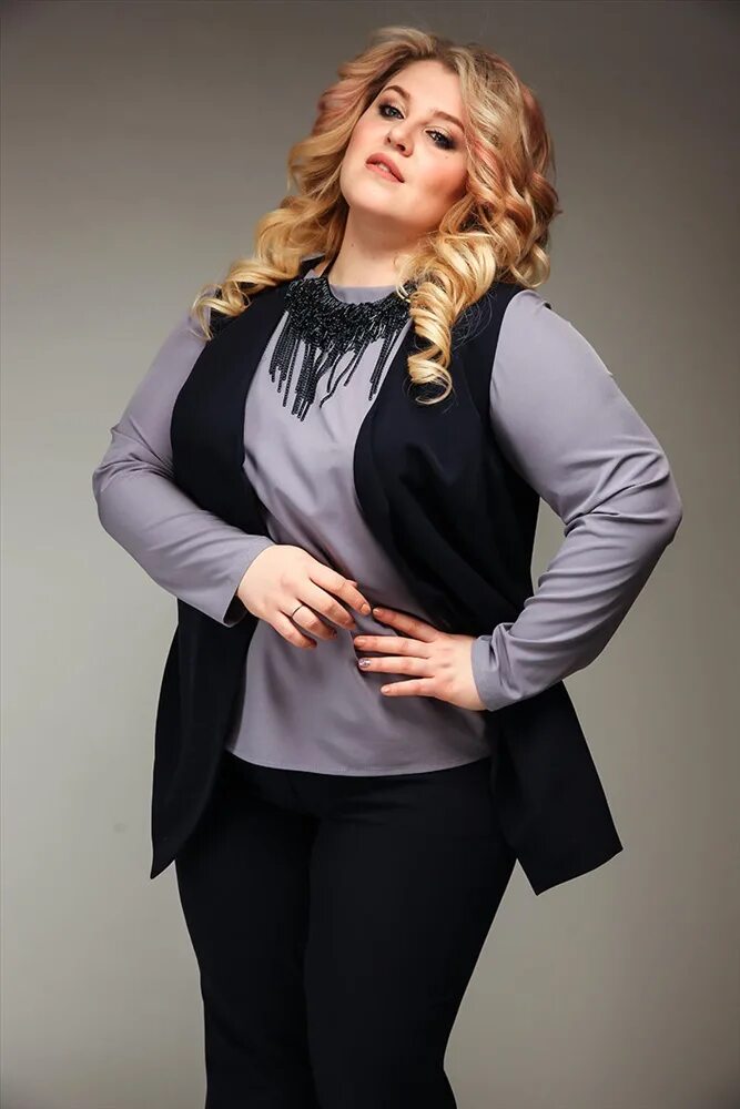 жилет для полных женщин