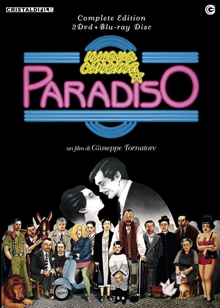 Новый кинотеатр Парадизо. Nuovo Cinema Paradiso bd Cover.