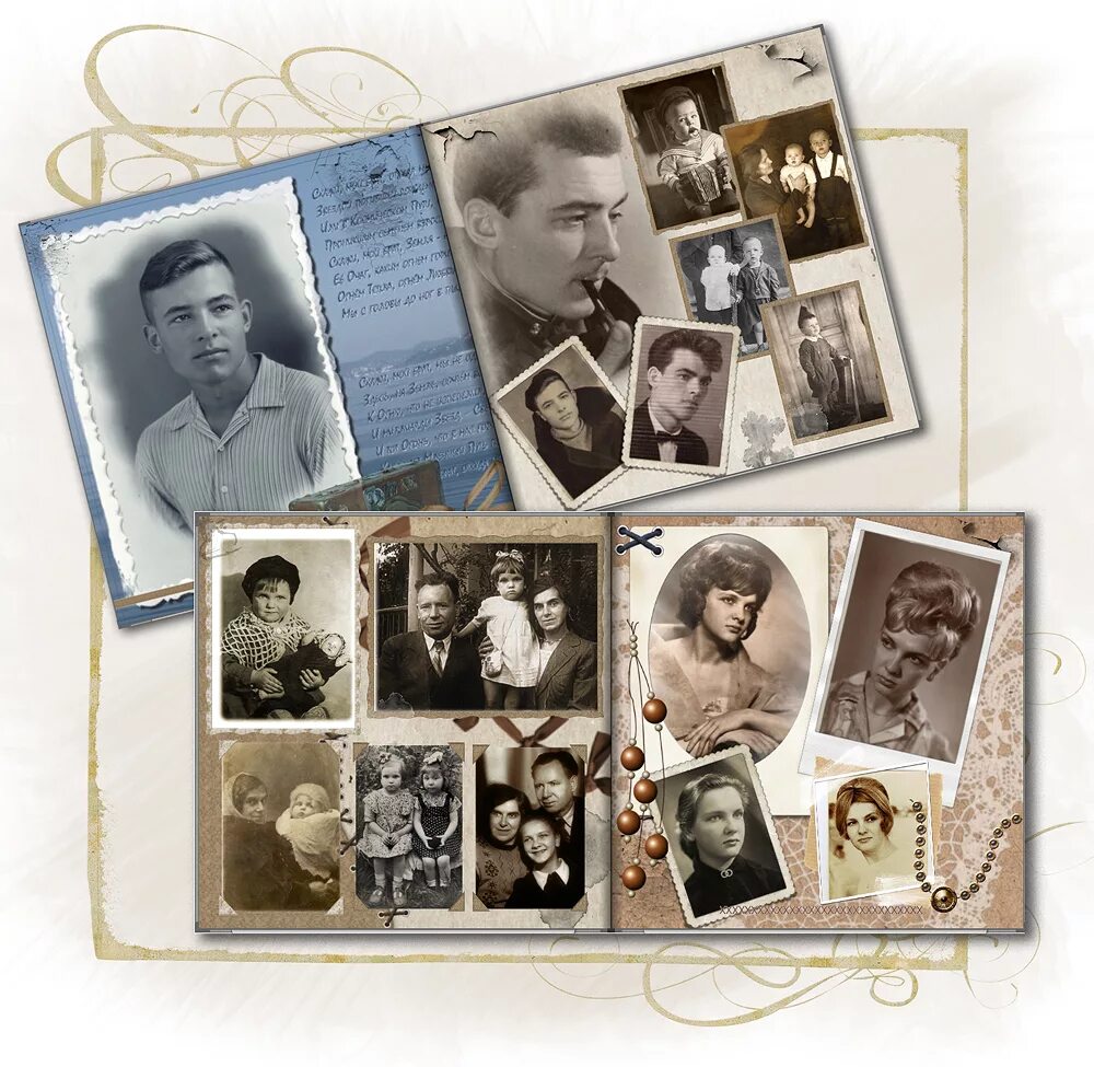 Идеи для фотокниги. Коллаж в стиле ретро. Фон для коллажа из фотографий. Стильная обложка для фотокниги. Альбом коллаж.