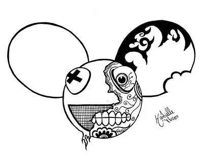 #Draw #Drawing #Color #BlackAndWhite #DeadMau5 #EDM Deadmau5 tattoo.
