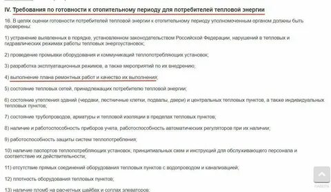 Проверка знаний потребителей тепловой энергии работников организаций
