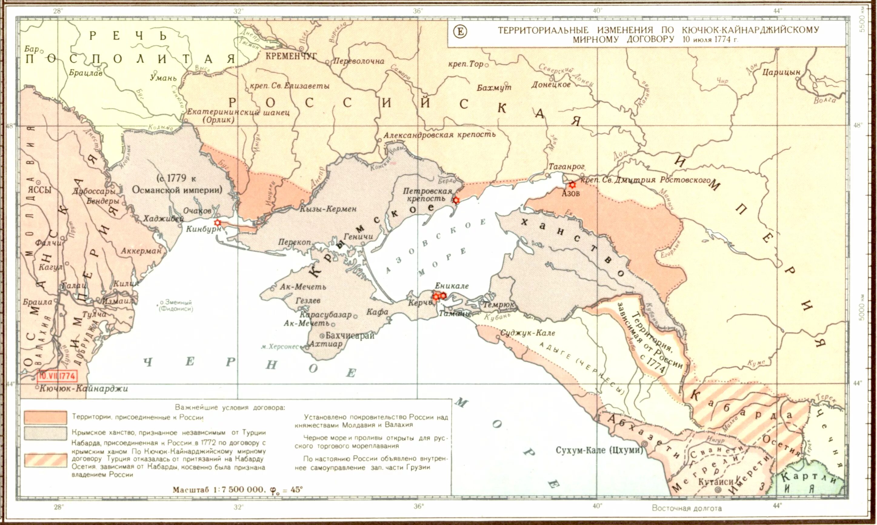 Кючук-Кайнарджийский мир русско-турецкая 1768-1774. Кючук-Кайнарджийский мир 1774. 1774 – Кючук-Кайнарджийский мир с Османской империей.