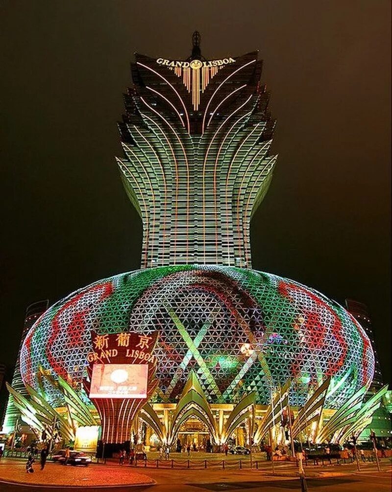 Отель Grand Lisboa в Макао. Отель Grand Lisboa в Макао Китай. Отель-казино Grand Lisboa. Отель-казино Grand Lisboa. Макао, Китай..