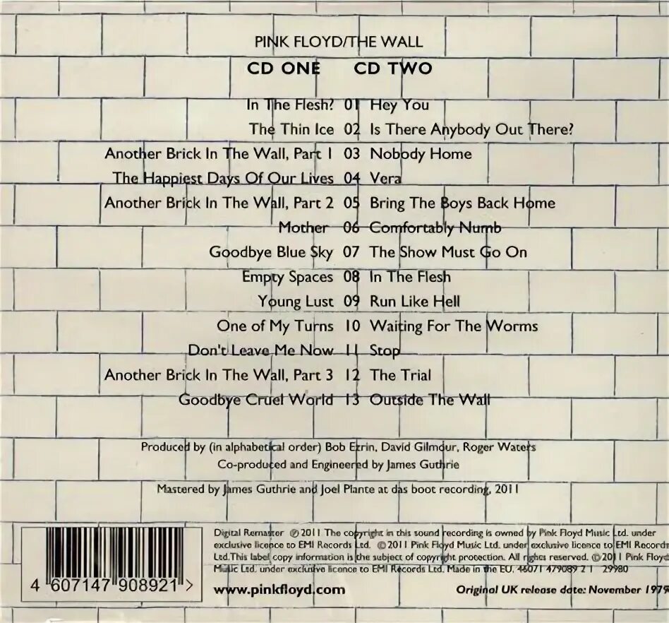 Список песней пинк. Обложка CD Pink Floyd the Wall. Pink Floyd стена текст. Pink Floyd another Brick in the Wall. Песня стена Пинк Флойд.