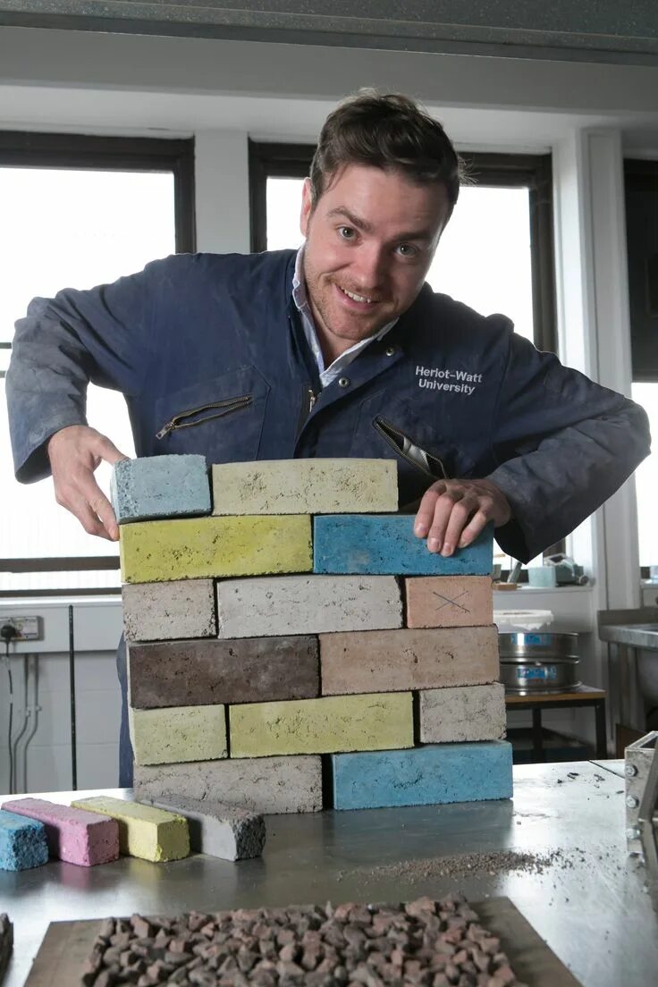 Bricks are made of