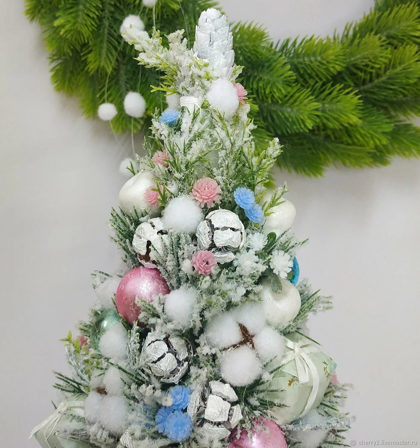 как сделать елку заснеженной своими руками