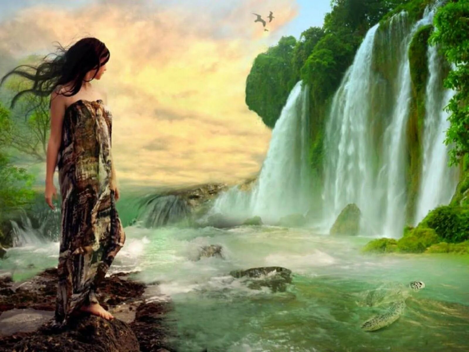В моих глазах был водопад. Водопад "фата невесты" (bridal veil falls). Джим уоррен картины вулкан. В моих глазах был водопад. Сказочная девушка.