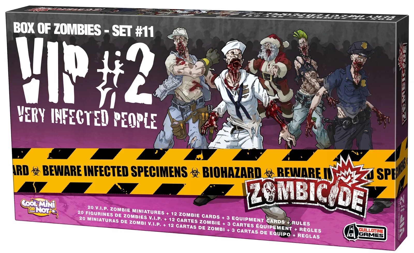 Зомбицид VIP зомби. Zombicide Box of Zombies Set 10. Зомбицид грайндлок. Зомбицид Марвел.