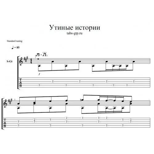 Песни из мультиков на гитаре