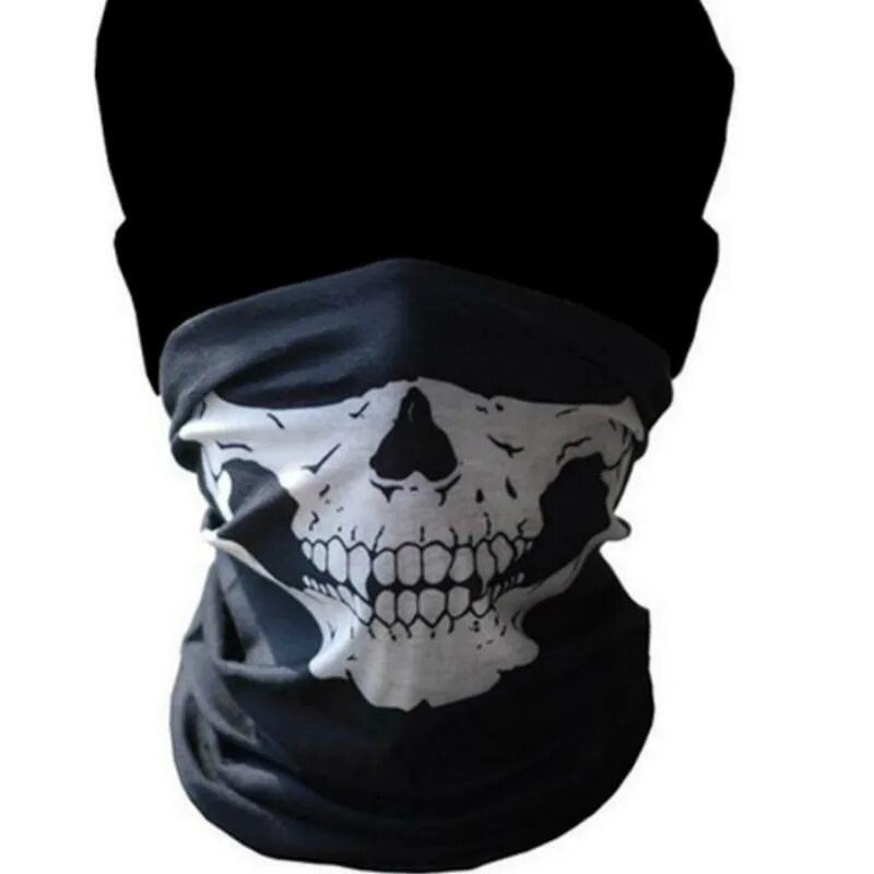 Бафф скелет. Крутые банданы. Бандана снейка. Шарф thirtytwo bandito face mask - black. Крутые банданы.