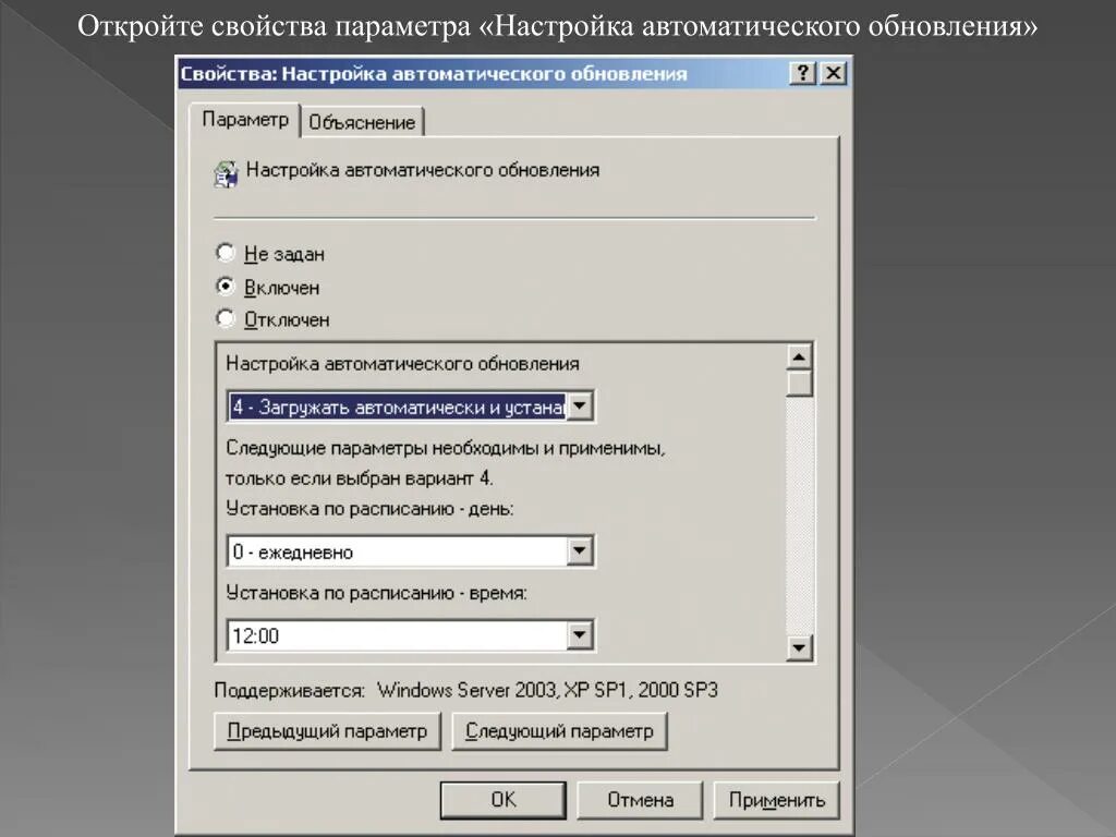 Sectionname ru настройки 9 en настройки. Настройка. Настройка параметров системы. Настройки безопасности. Свойства параметров.