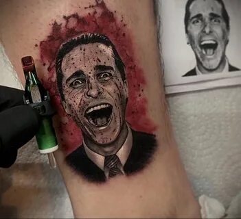 Патрик Бэйтмен - фото тату 13.01.2021 № 0005 -Patrick Bateman tattoo- tatuf...