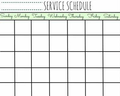 Schedule