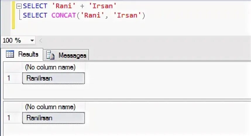 Concat sql