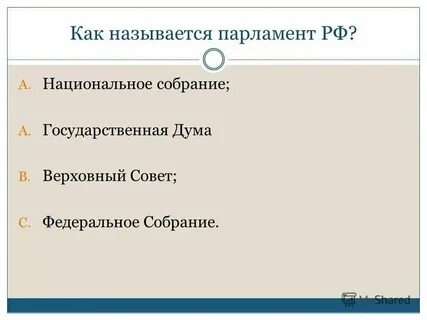 Названия парламентов в разных странах