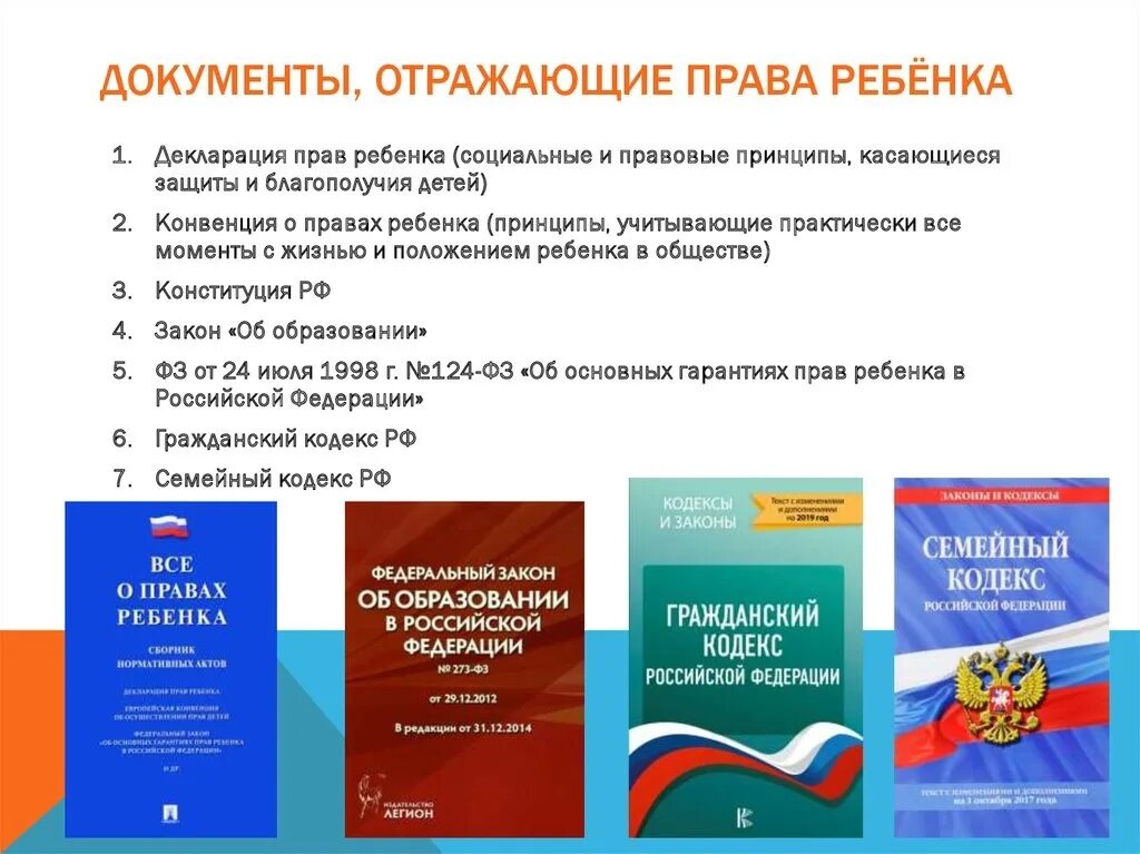 Документы о защите прав ребенка. Документы о правах и обязанностях ребенка. Конституция конвенция декларация