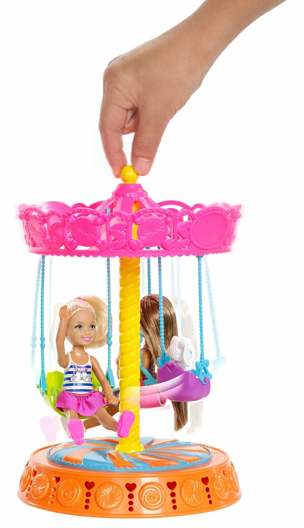 Игровой набор барби в движении «парк аттракционов». Набор barbie аттракцион для сестер барби, 23 см, x9060. Карусель для кукол. Кукольная карусель. Карусель для кукол.