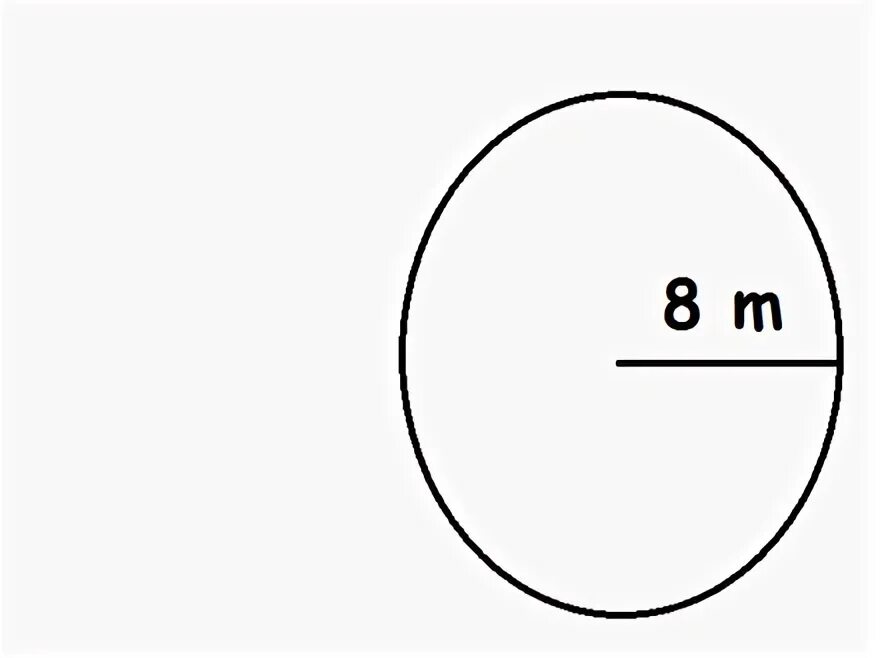 Выбери площадь круга с радиусом 5. Пир на окружности. М8 это радиус.