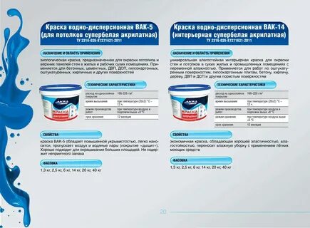Краска акриловая технические характеристики