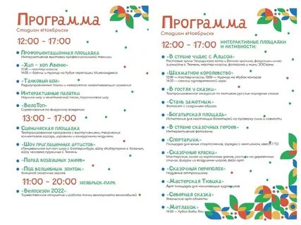Программа ноябрьск