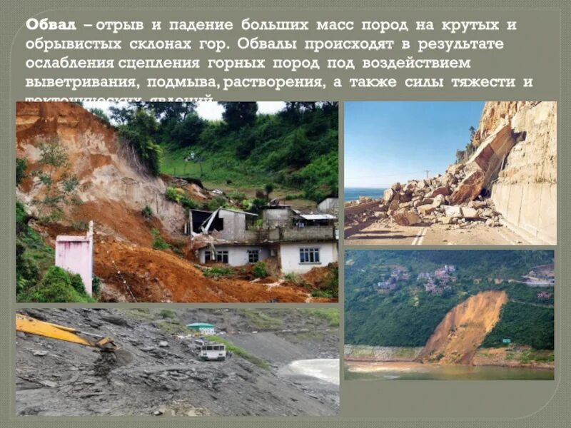 Почему происходят обвалы