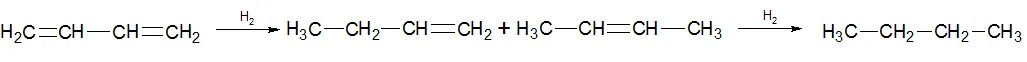 Гидрирование бутадиена 2 3. 2 Бутадиен 1.3. Реакция гидрирования бутадиена-1.3. Гидрирование бутадиена 1 3. Каталитическое гидрирование бутадиена.