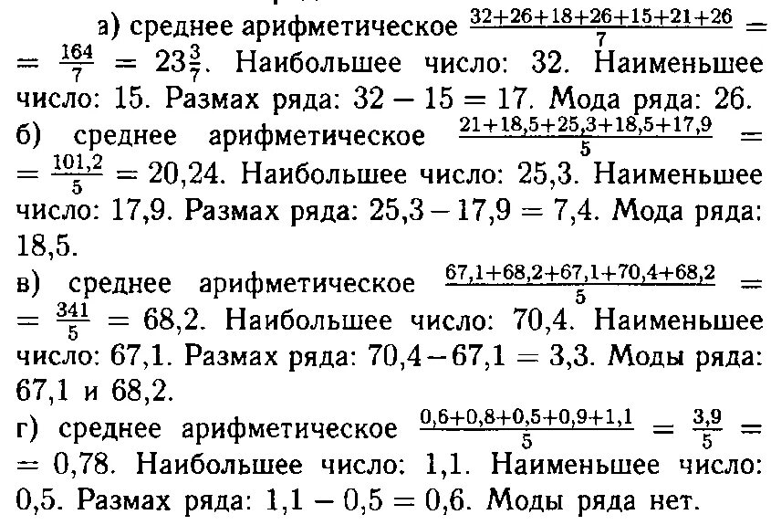 Среднее арифметическое размах моду ряда чисел 15. Номер 168 по алгебре 7 класс макарычев. упражнения 168 найдите среднее арифметическое размах и моду ряда чисел. среднее арифметическое 7 класс алгебра. алгебра 7 класс номер 168.
