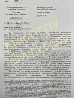 Представление министру