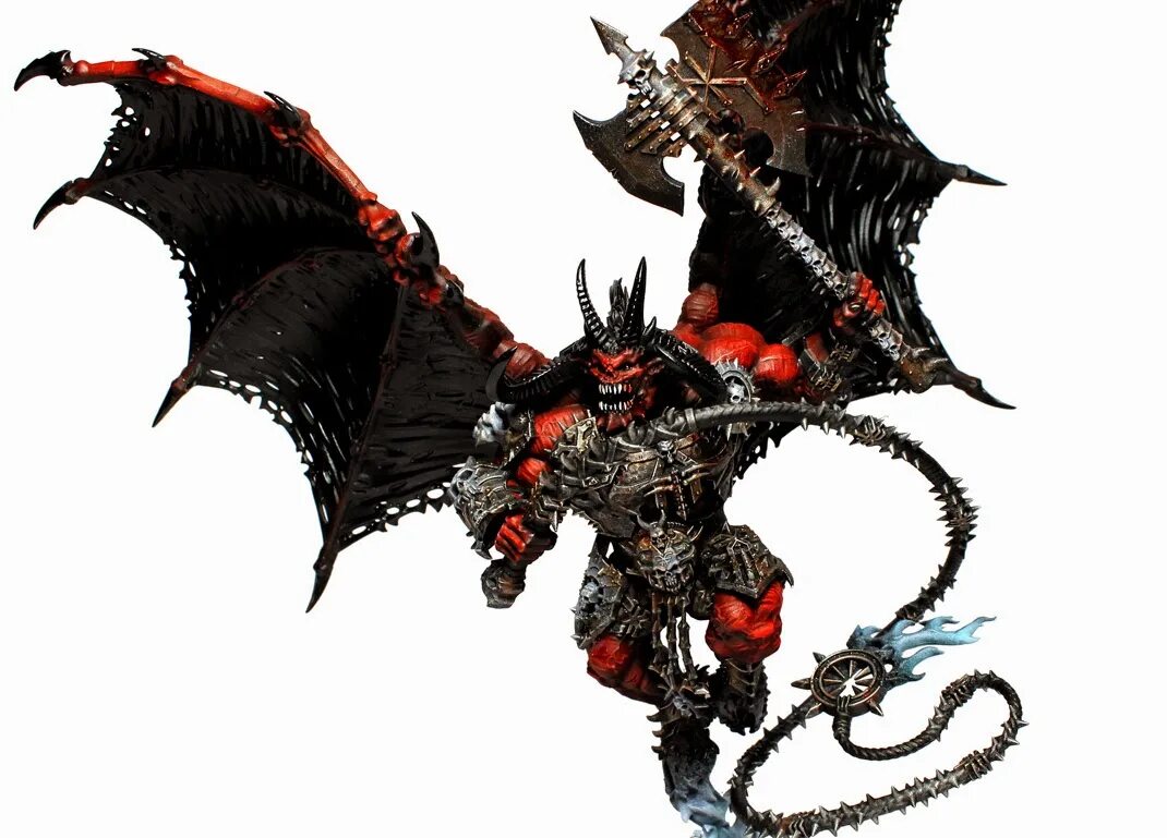 Php daemons. Демоны вархаммер. bloodthirster of unfettered fury. daemons of khorne bloodthirster. bloodthirster art.