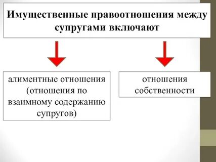 Имущественные семейные правоотношения примеры