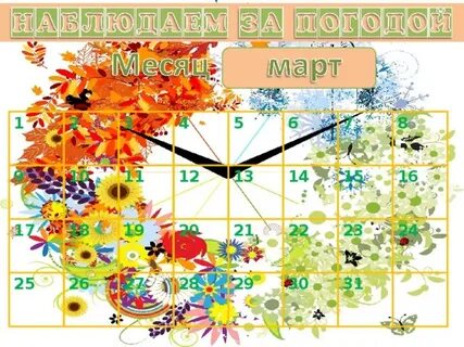 Времена года наблюдение за погодой 1 класс