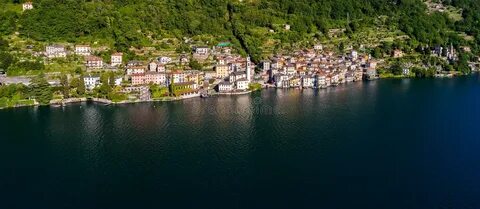 Brienno, озеро Como, Ломбардия, Италия Стоковое Фото - изображение насчитывающей