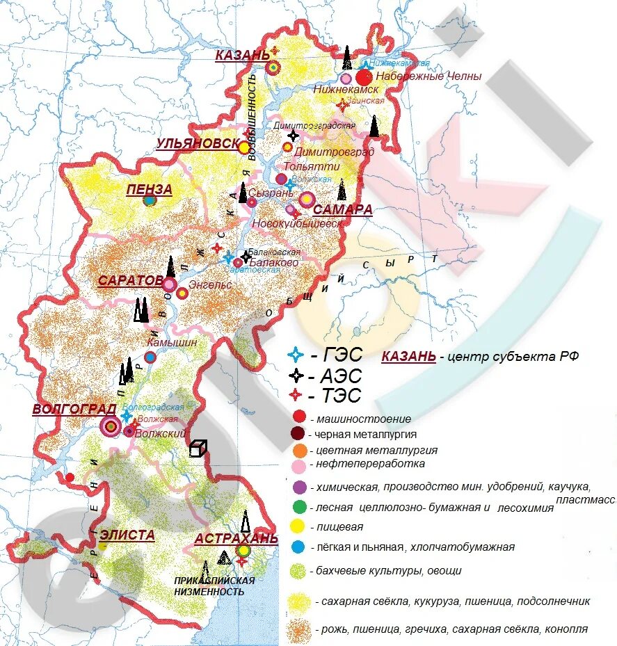 Какой регион входит в состав поволжья