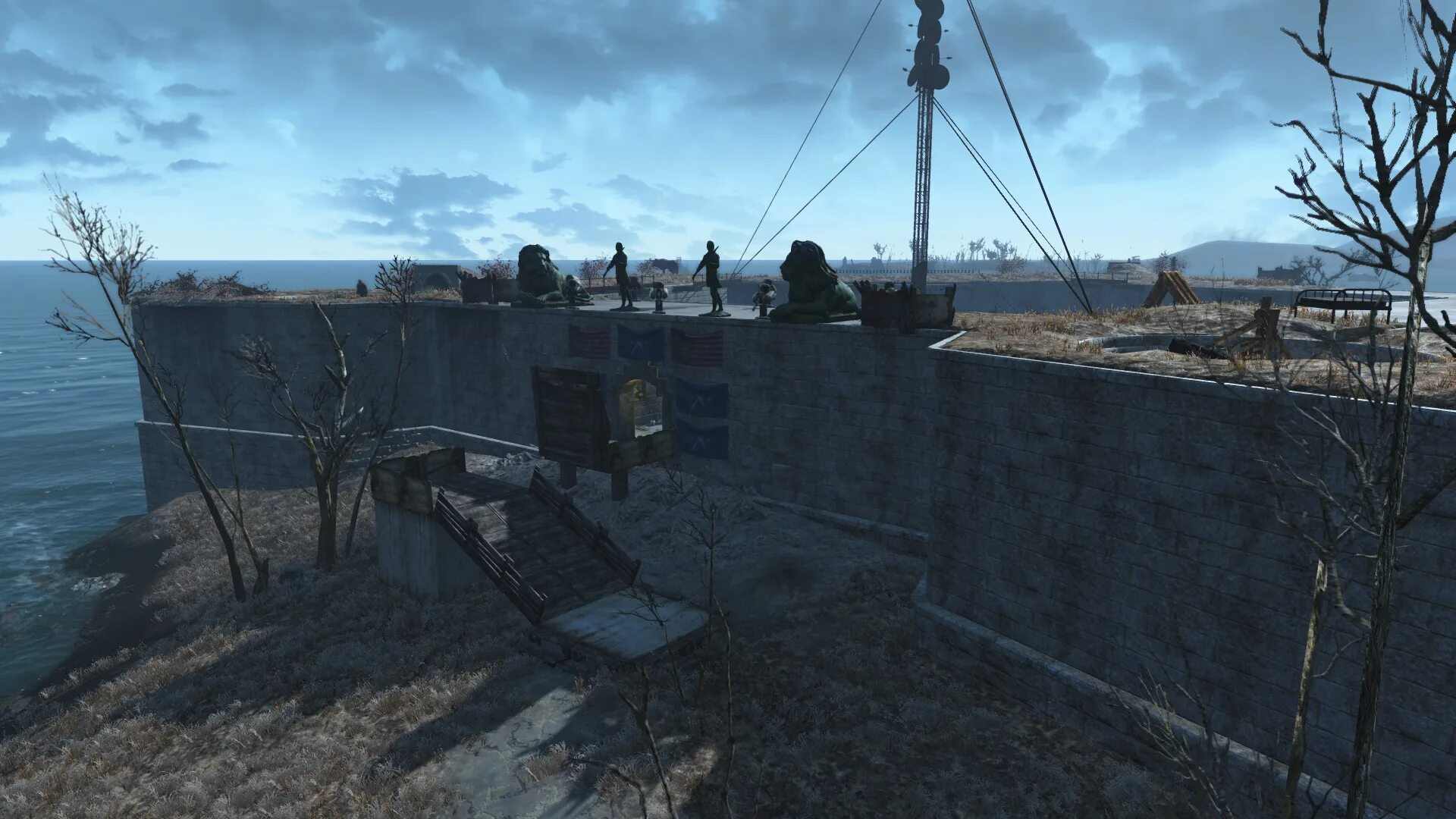 Мод построек фоллаут 4. Fallout 4 замок минитменов. fallout 4 форт минитменов. крепость фоллаут 4. fallout 4 поселение замке.