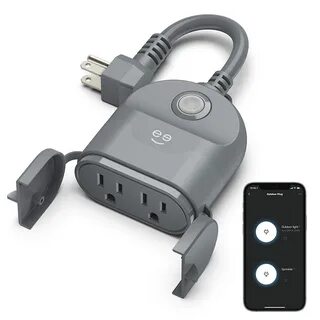 Geeni Outdoor Duo Wi-Fi Smart Plug, Weatherproof, No Hub Required, Wireless...