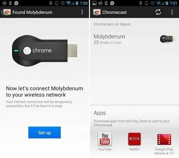 Как включить chromecast