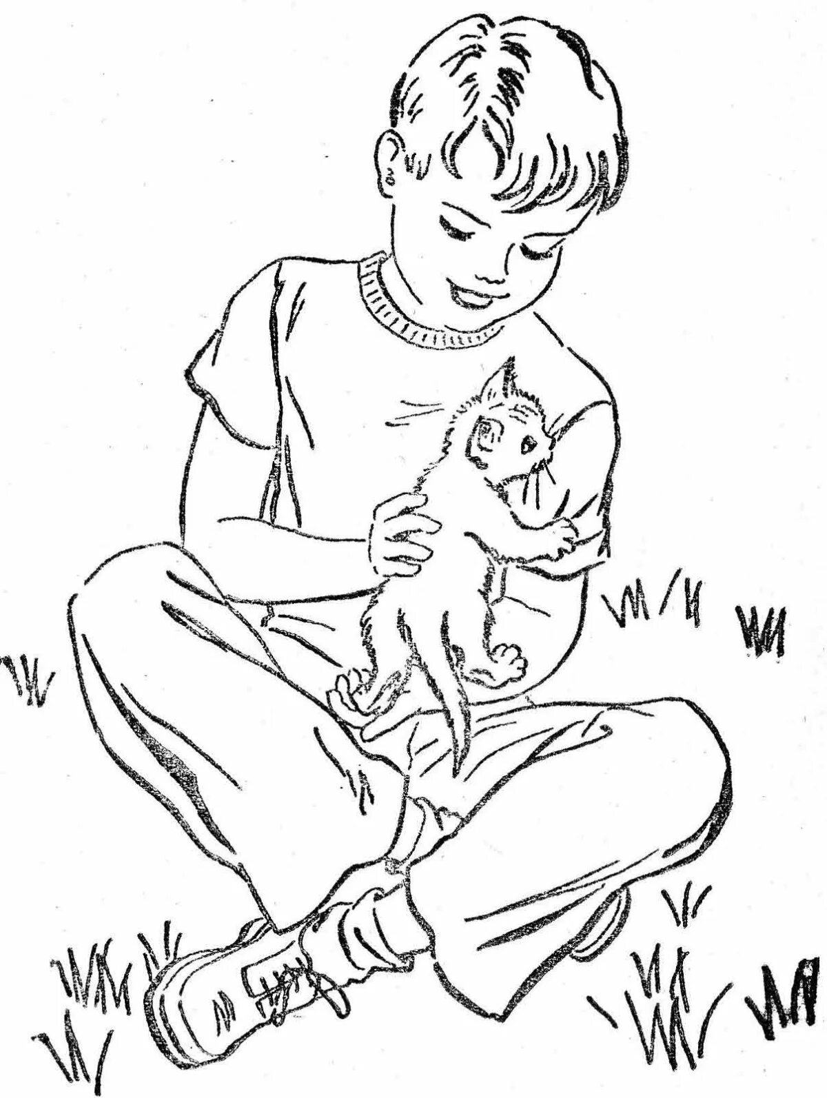 Рассказ мальчик добро. Котенок. Раскраска. Толстой котенок раскраска. Рисунок на тему доброта. Раскраска добро.