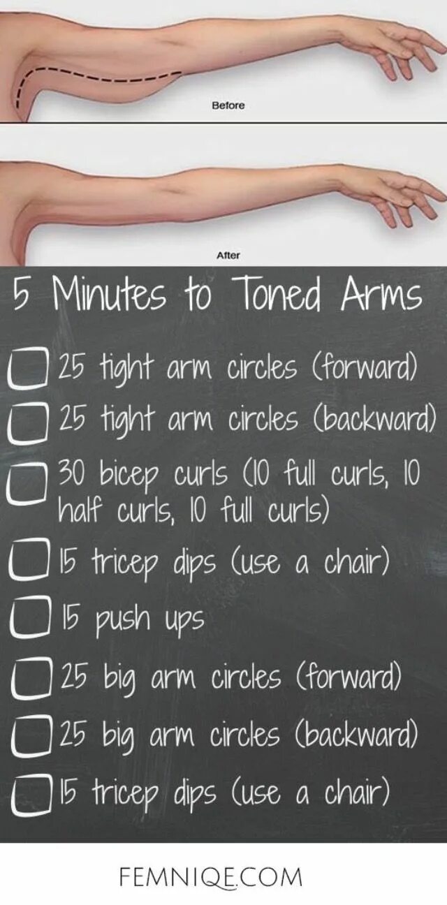 Before after exercises