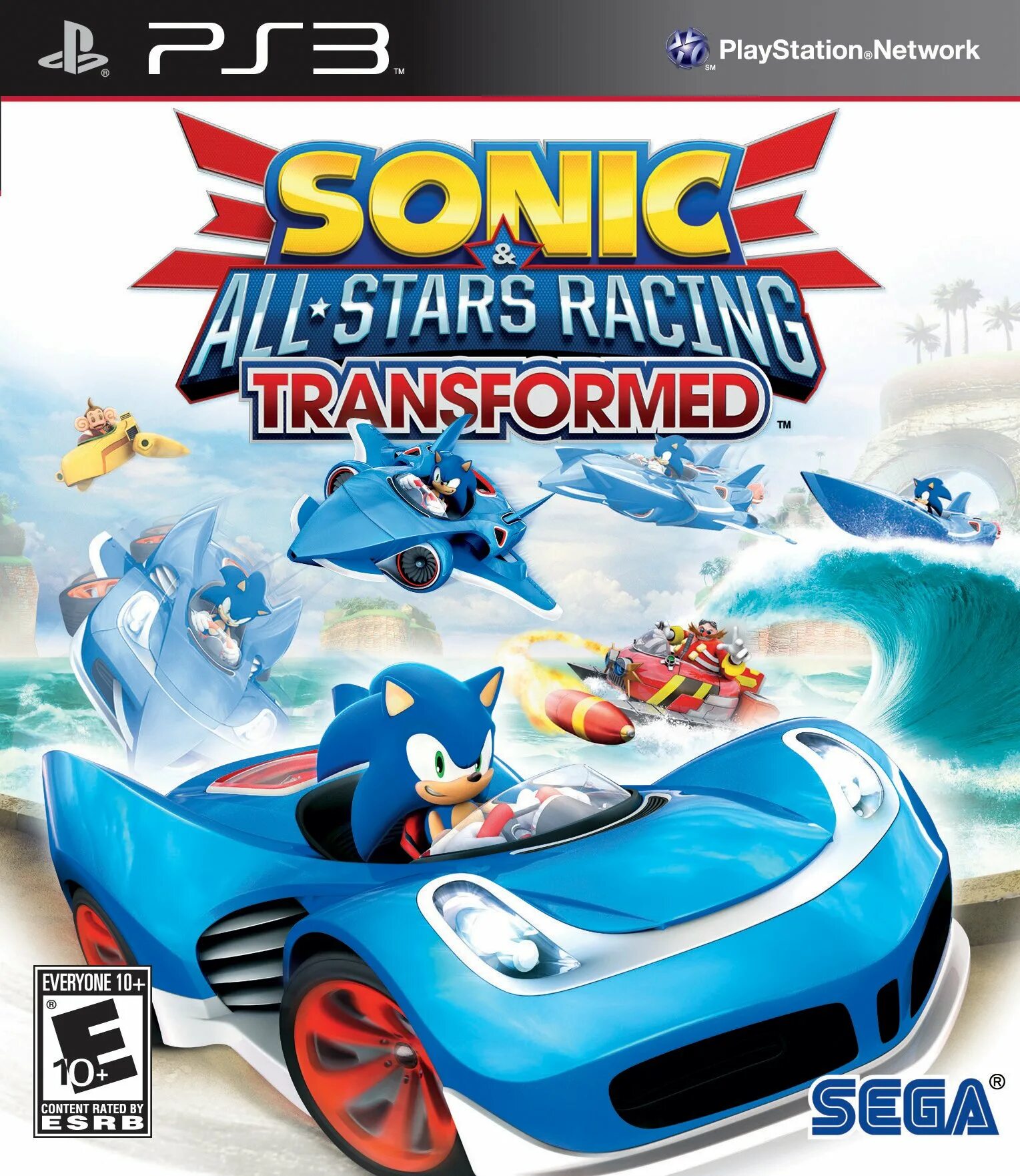 Соник пс3. Sonic Sega all-Stars Racing ps3. Гонки Sonic ps3. Игра Соник на плейстейшен 3. Sonic all Stars Racing transformed ps3.