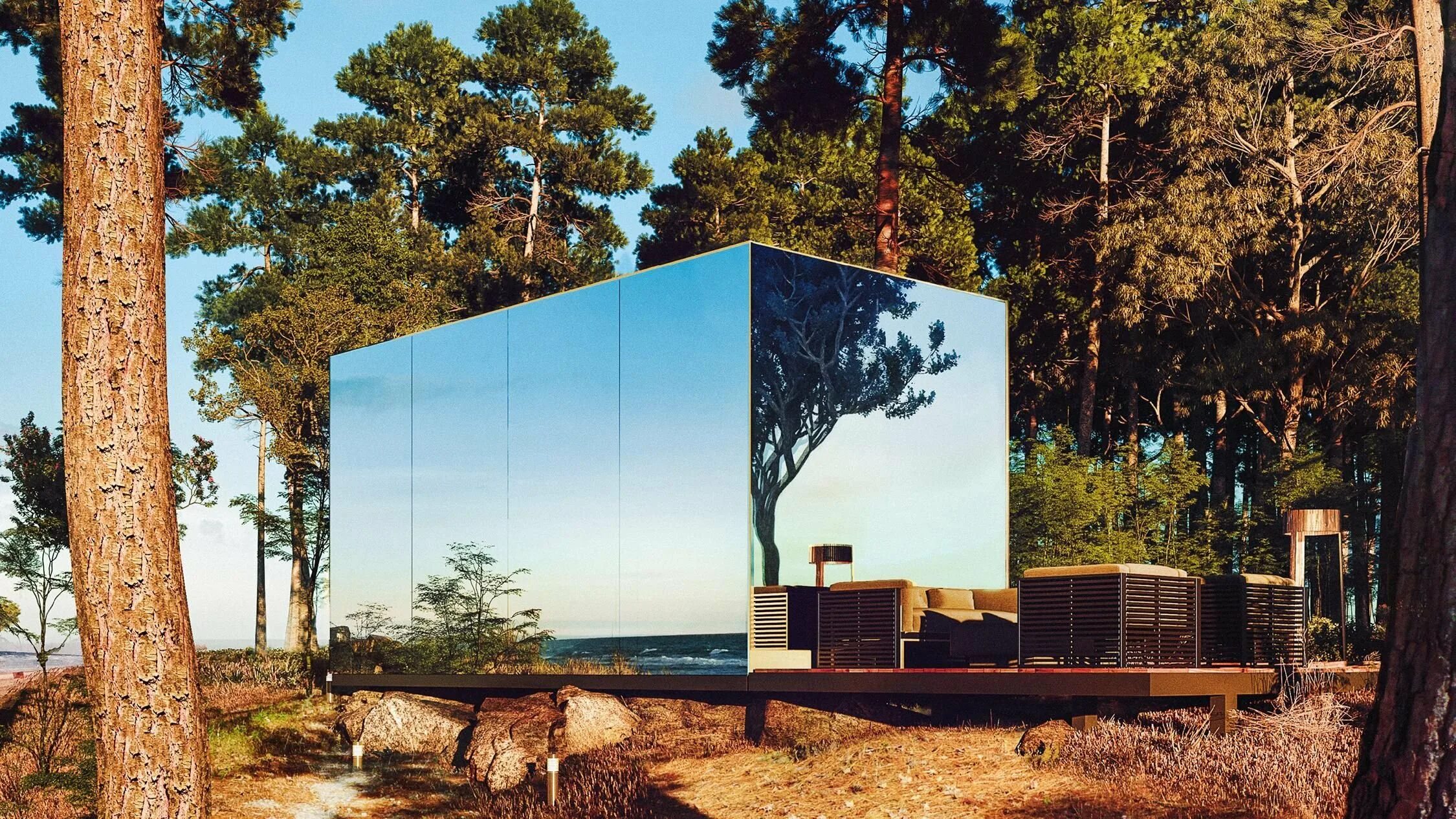 Зеркальные домики. Нео футуризм в архитектуре вилла. Зеркальные домики. Peter pichler архитектор. Зеркальный фасад здания.