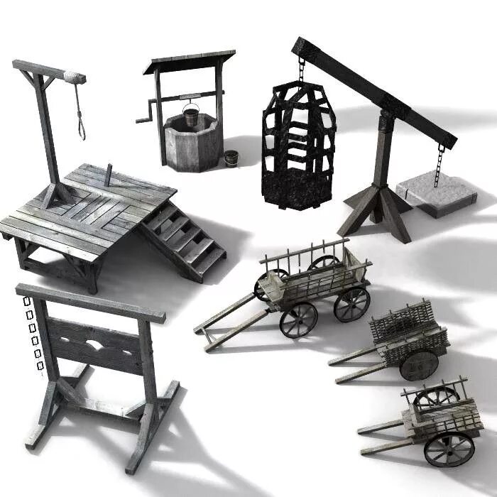 Props model. Масштабное моделирование средневековье. средневековая ферма 3д модель. medieval props furniture. dnd models.