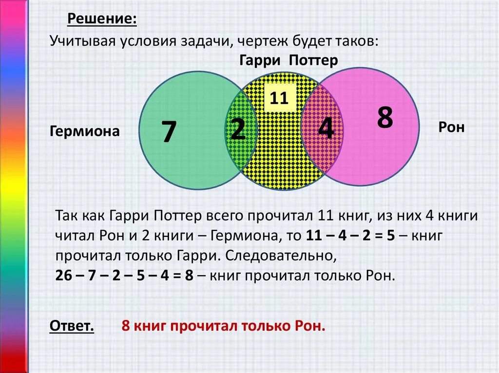 Круг задач. Задачи на круги Эйлера. Задачи с помощью кругов Эйлера. Задачи по теме круги Эйлера.