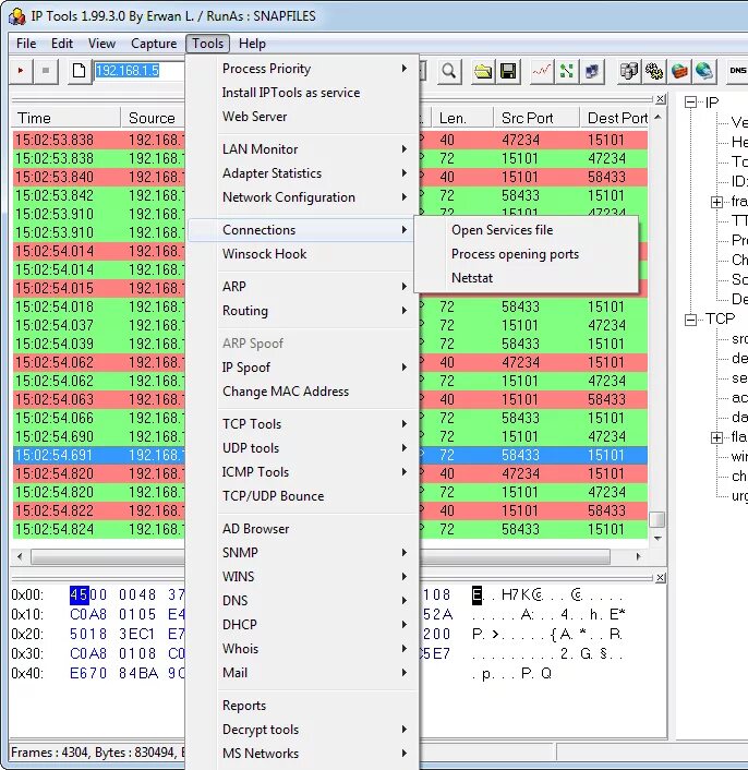 Программа IP Tools. IP Tools для IP камер. Сниффер IP. Анализатор трафика (сниффер). Tool программа