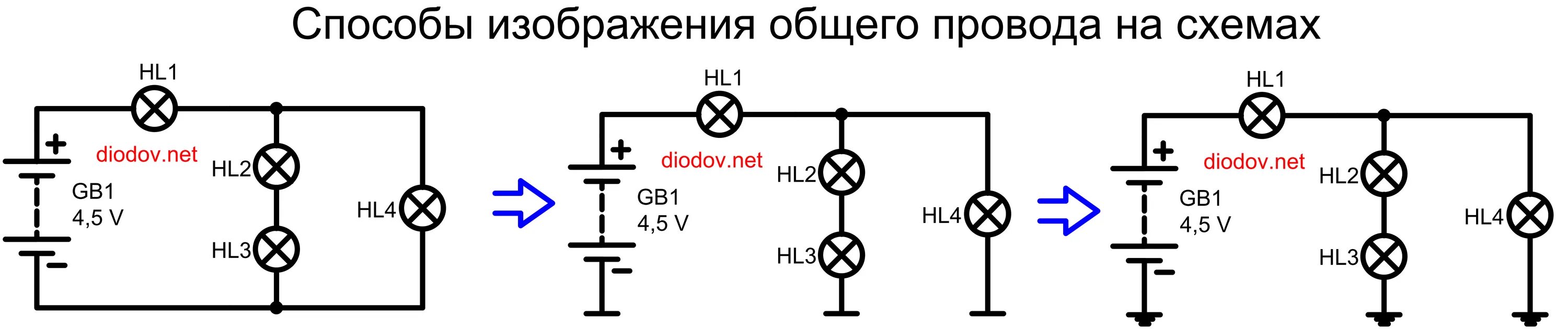 Как читать электросхемы для начинающих. Что такое hl1 в электрической схеме. как обозначается общий провод на схеме. электрическая схема провода. как читать электрические схемы.