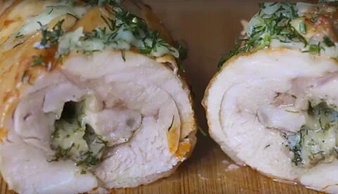 Вкусный рулет из курицы
